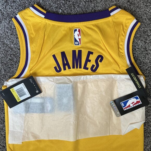Nike NBA Lakers Jersey LeBron James Edition Swingman AA7099-741 Size Small - Picture 8 of 11